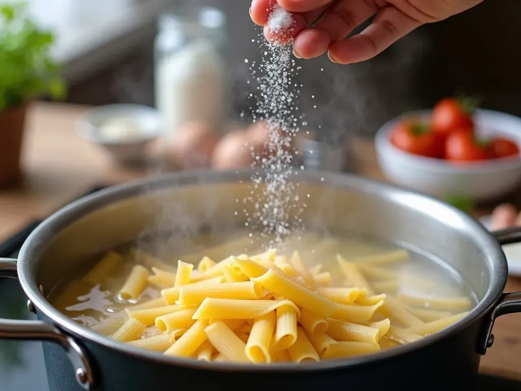 パスタ 湯