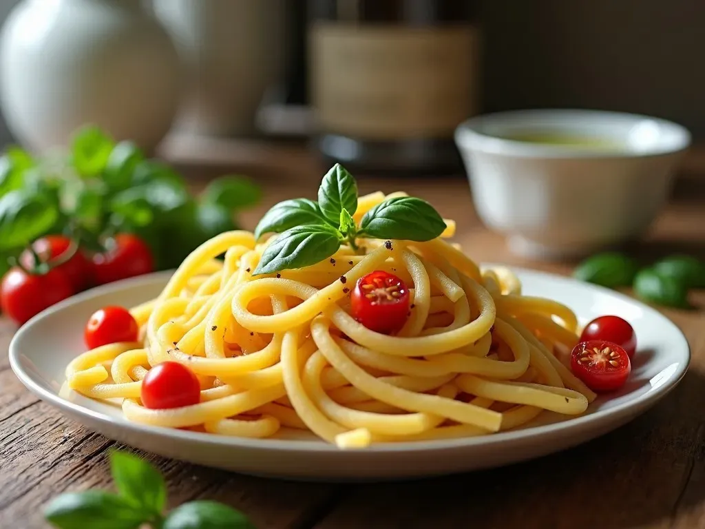 生で食べるパスタ